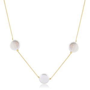 Colar com pérolas folheado a ouro 18k semijoia Colar com pérolas folheado a ouro 18k semijoia