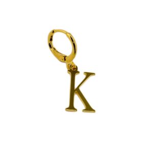 Pingente dourado letra K folheado a ouro 18k semijoia Pingente dourado letra K folheado a ouro 18k semijoia