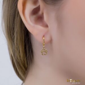 Brinco dourado argola pet banhado a ouro 18k Brinco dourado argola pet banhado a ouro 18k
