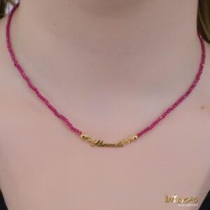 Colar Intuê cristal abençoada banhado a ouro 18k Colar Intuê cristal abençoada banhado a ouro 18k