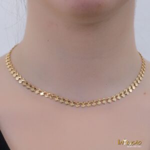 Colar Intuê chocker banhado a ouro 18k Colar Intuê chocker banhado a ouro 18k