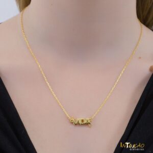 Colar Intuê Vida banhado a ouro 18k Colar Intuê Vida banhado a ouro 18k